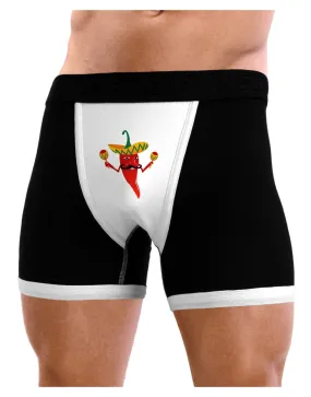 Red Hot Mexican Chili Pepper Mens Boxer Brief Underwear