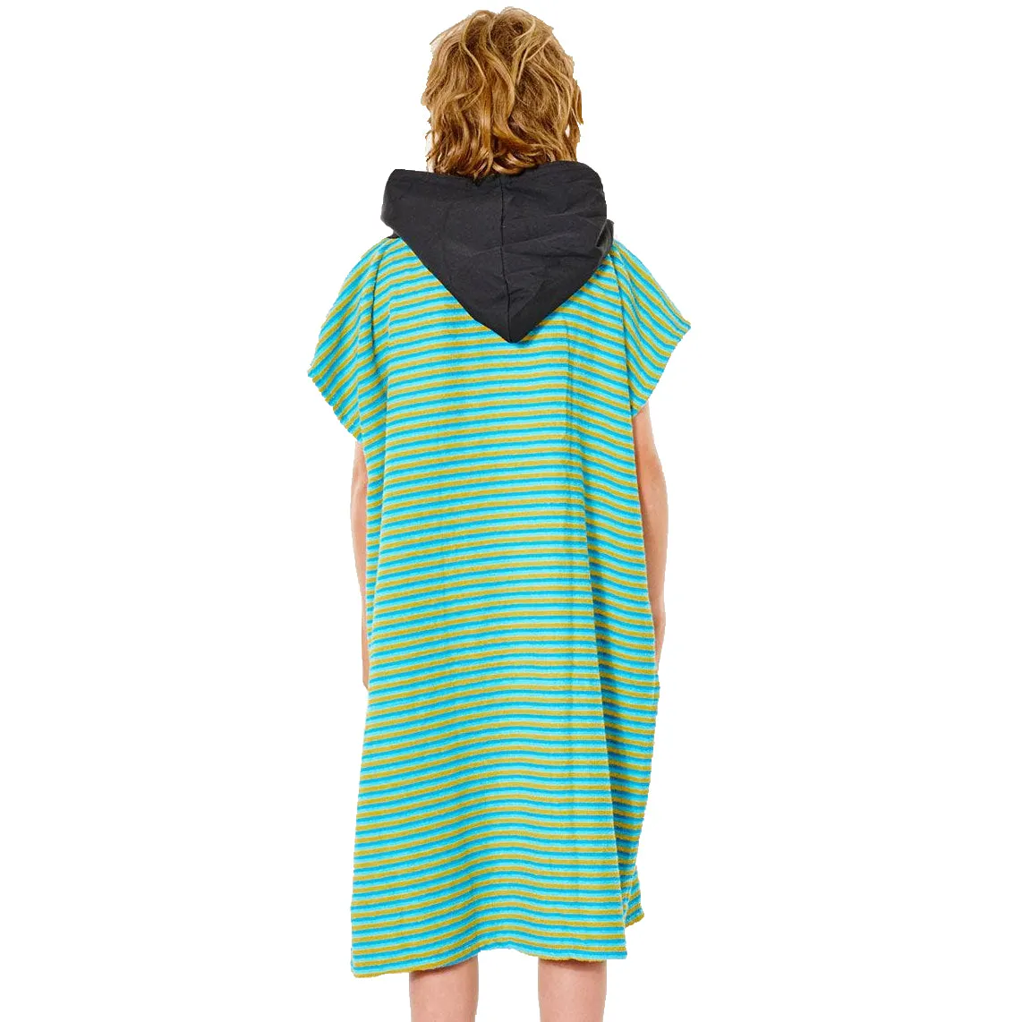 Rip Curl Youth Surf Sock Hooded Towel Changing Poncho - Blue