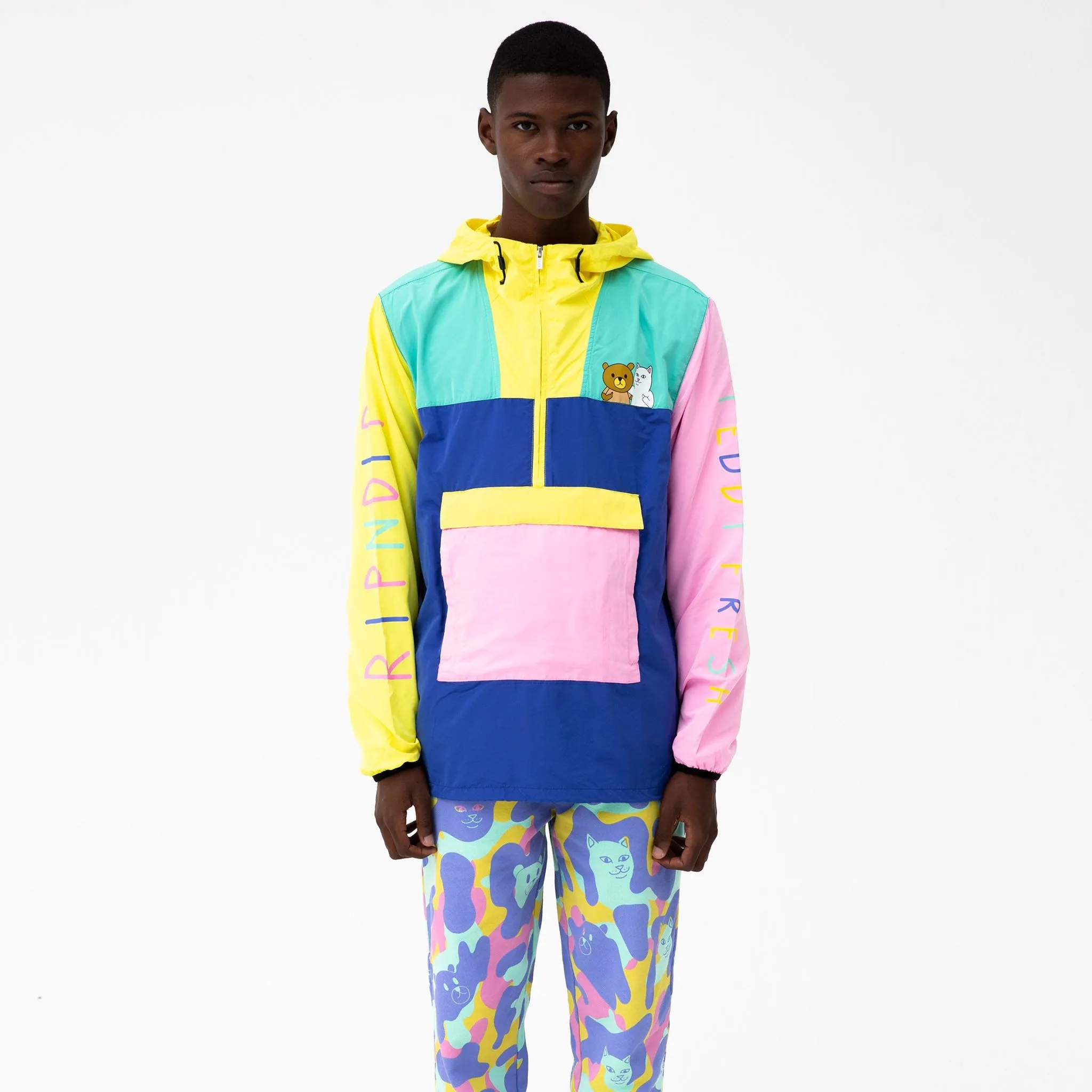 Ripndip Teddy Fresh Packable Anorak Jacket (Multi)