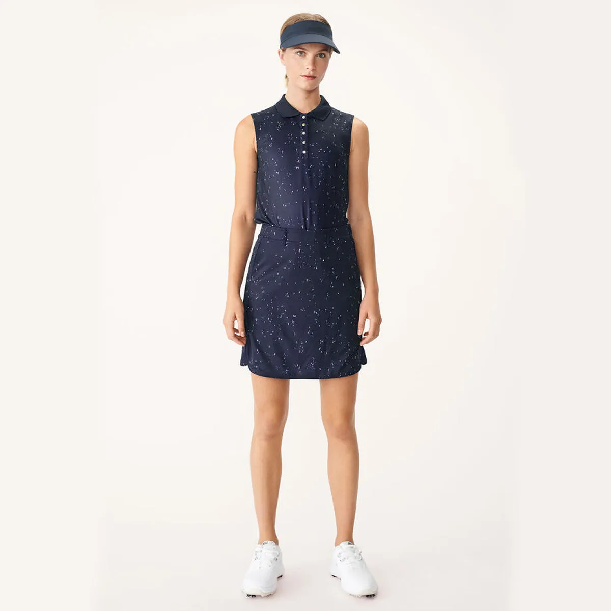 Rohnisch Women's Kiana Golf Skort - Navy Micro Spot