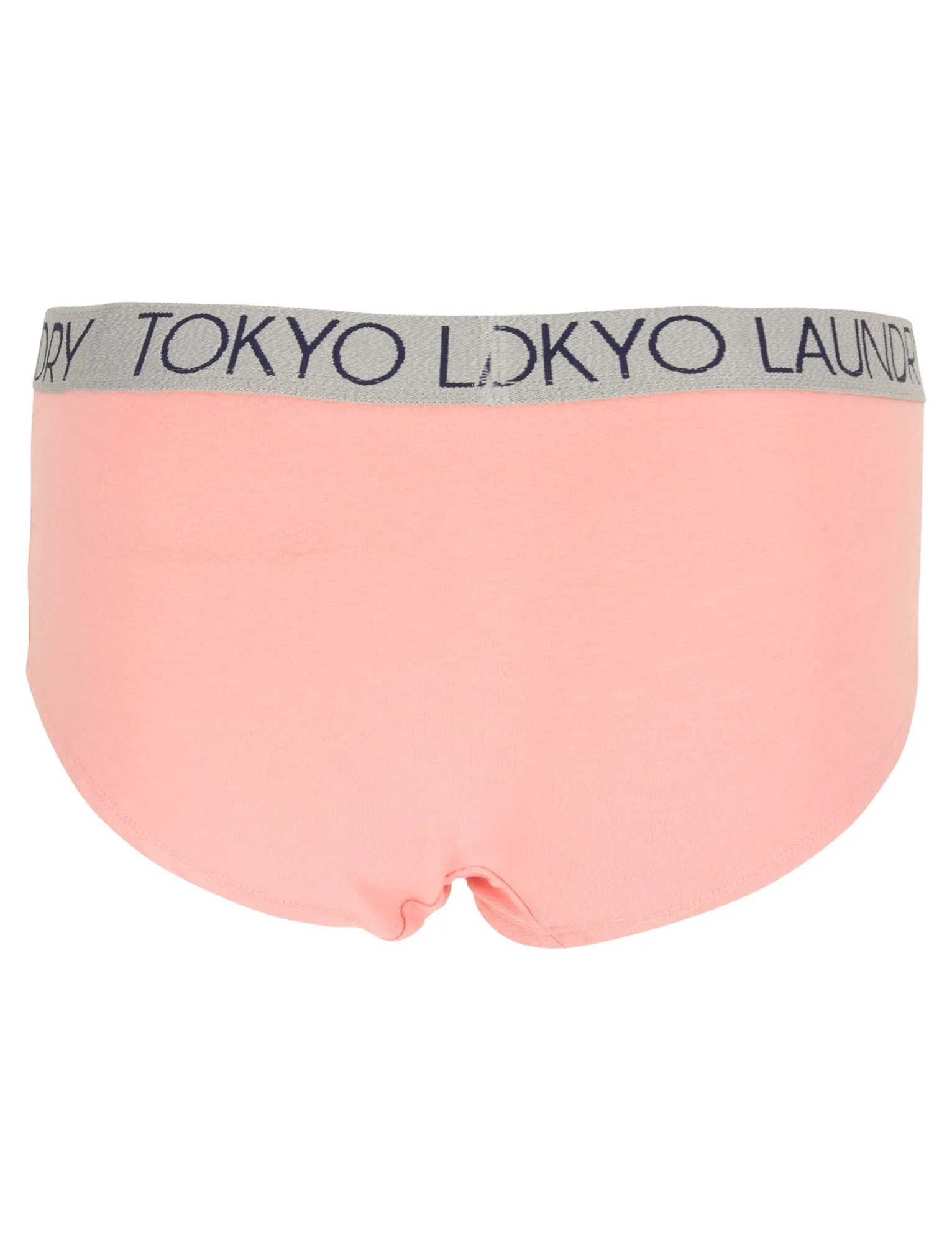 Sabrina (3 Pack) Assorted Hipster Briefs In Light Grey Marl / Peacoat Blue / Bridal Rose - Tokyo Laundry