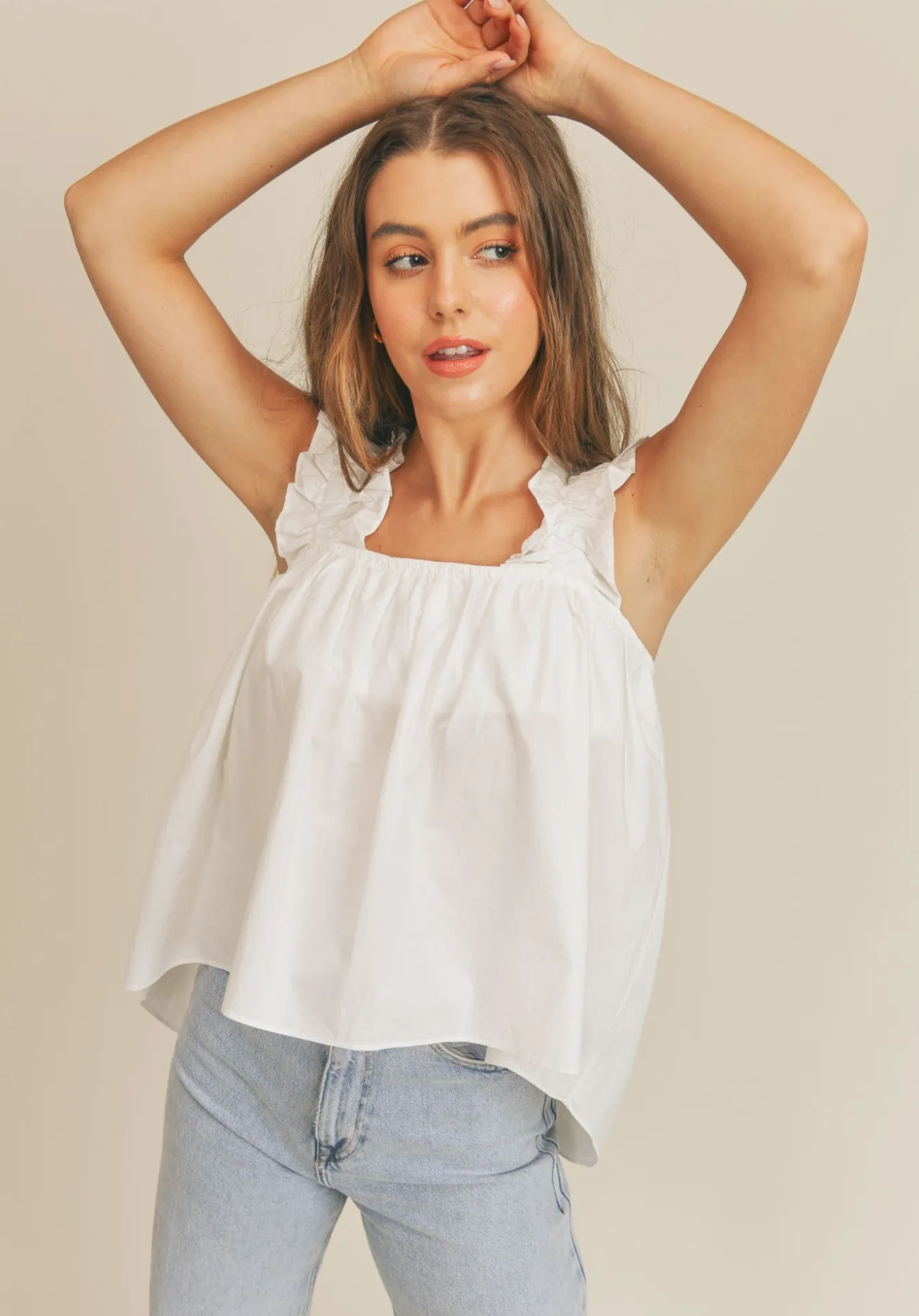 Sadie & Sage Hopeful Day Scrunchie Strap Top