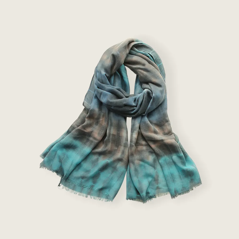 Scarf Soft Lightweight Tie Dye Multicolour