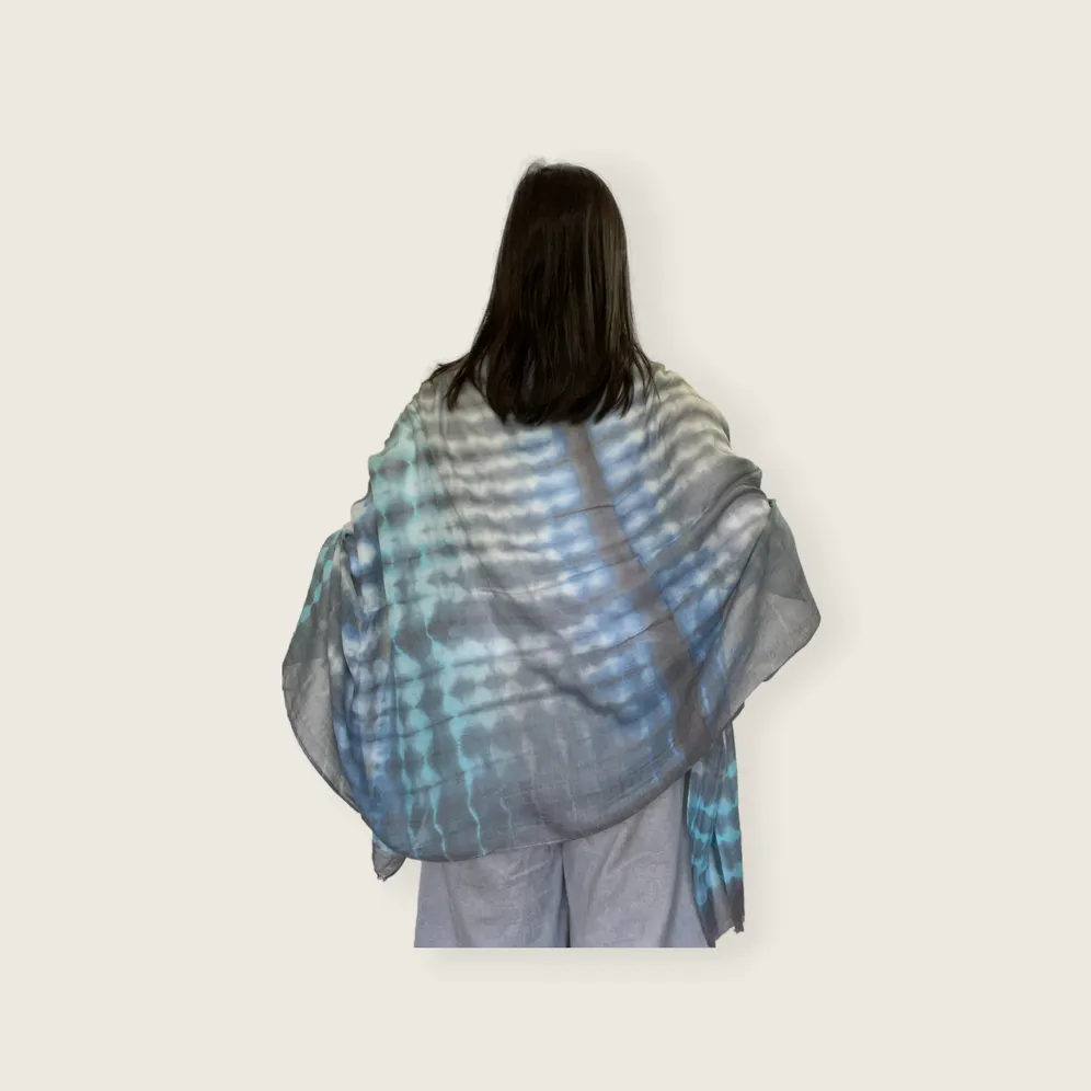 Scarf Soft Lightweight Tie Dye Multicolour