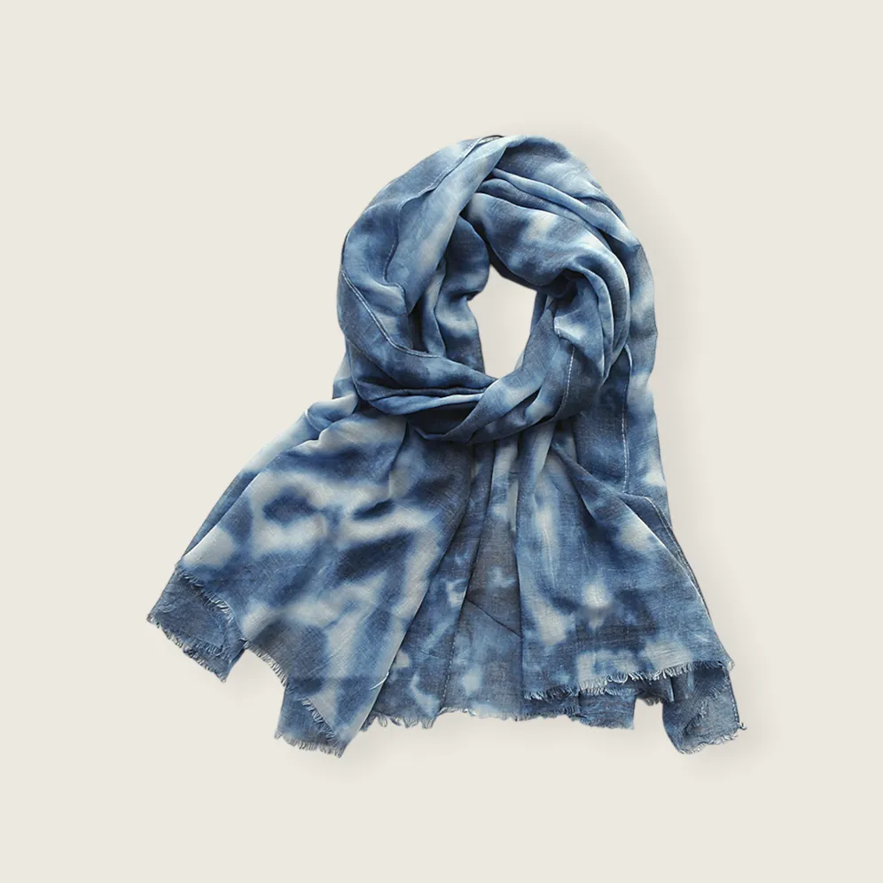 Scarf Soft Lightweight Tie Dye Multicolour