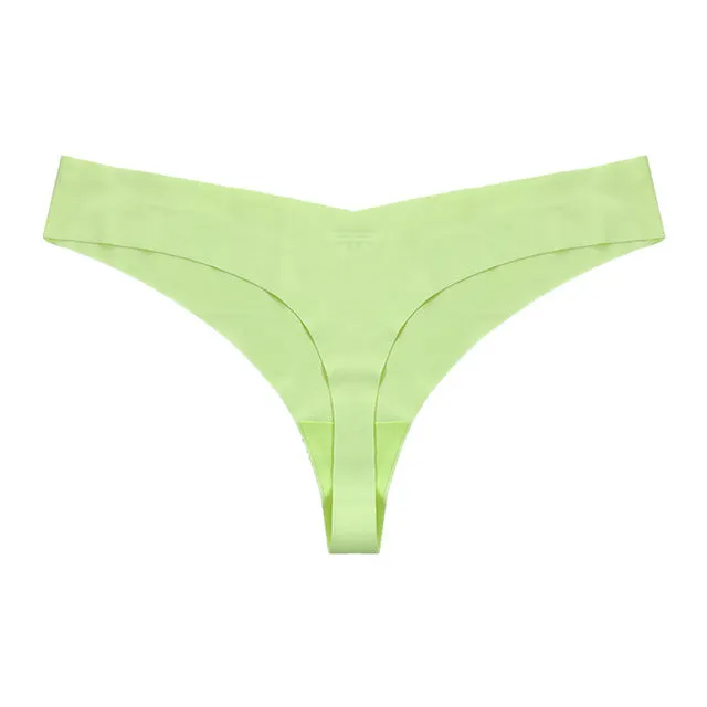 Seamless No Show Panty Thong Underwear