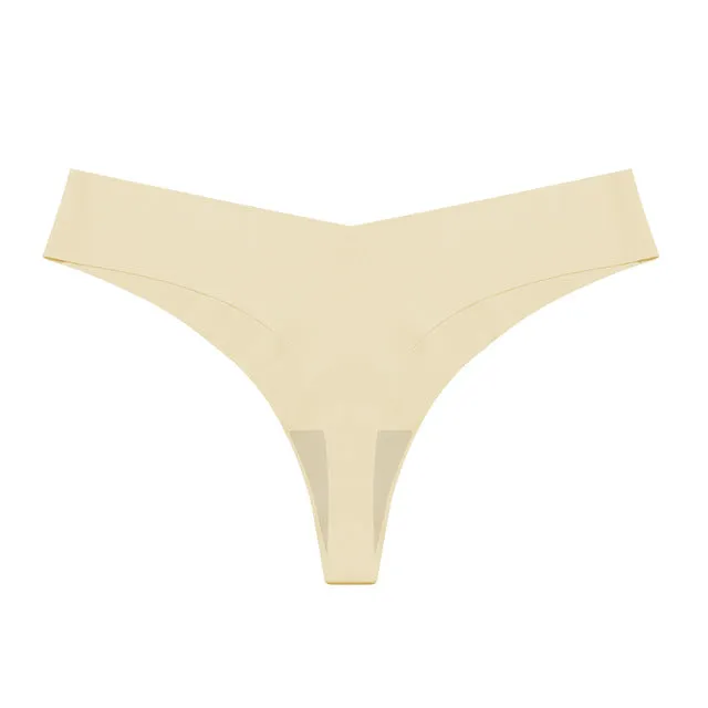 Seamless No Show Panty Thong Underwear