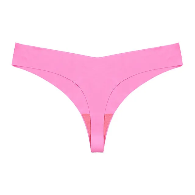 Seamless No Show Panty Thong Underwear