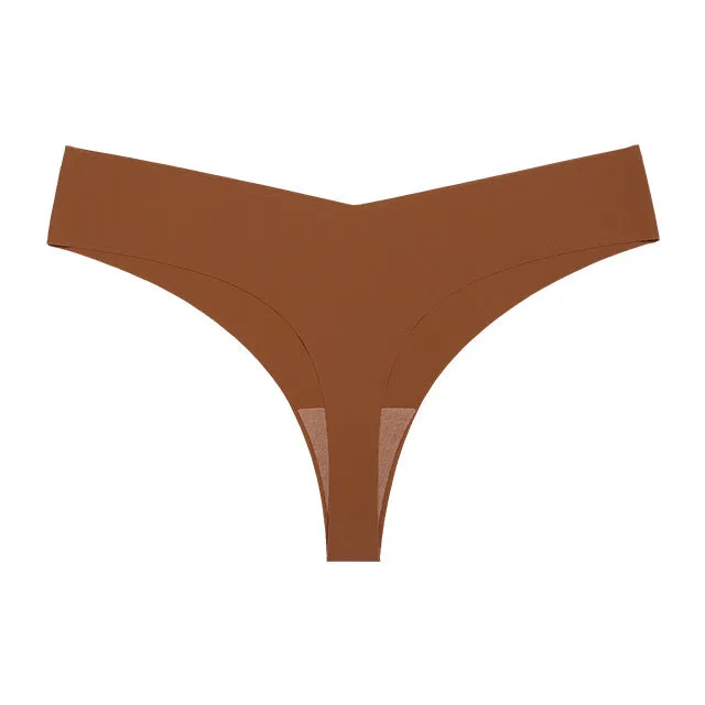 Seamless No Show Panty Thong Underwear