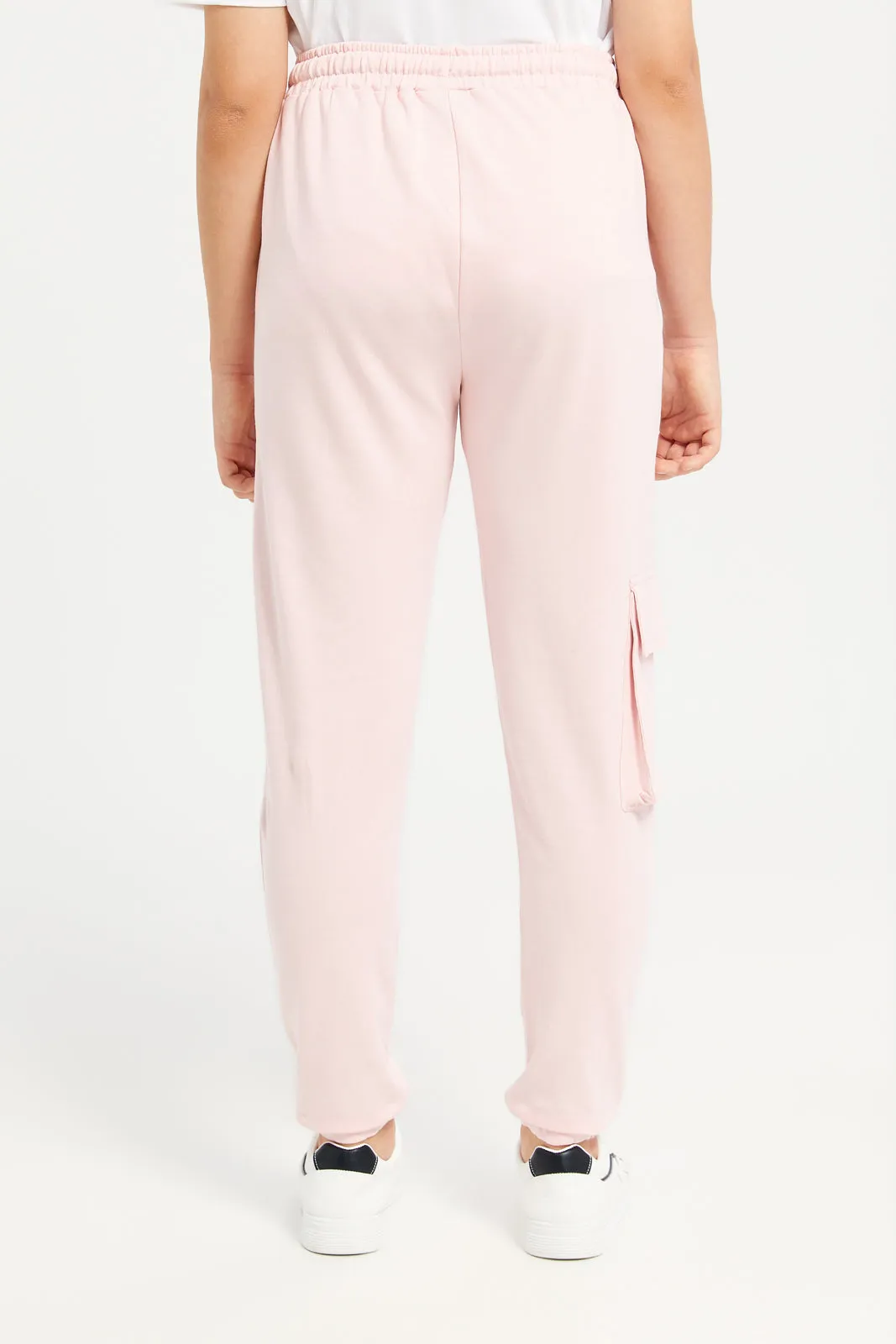 Senior Girls Pink Nirvana Cargo Pocket Jogger