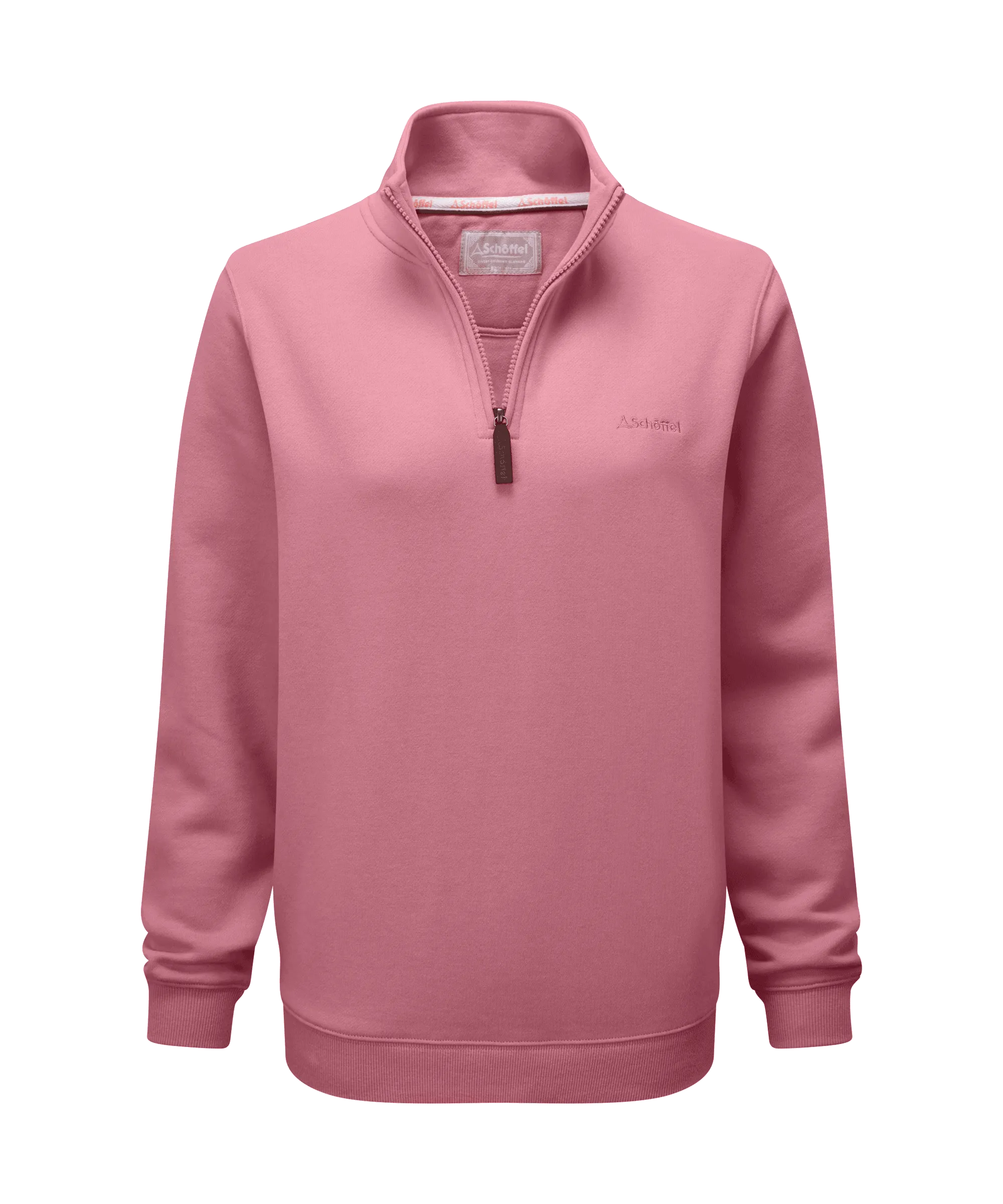 Sennen Cove Quarter Zip Sweatshirt - Dark French Rose