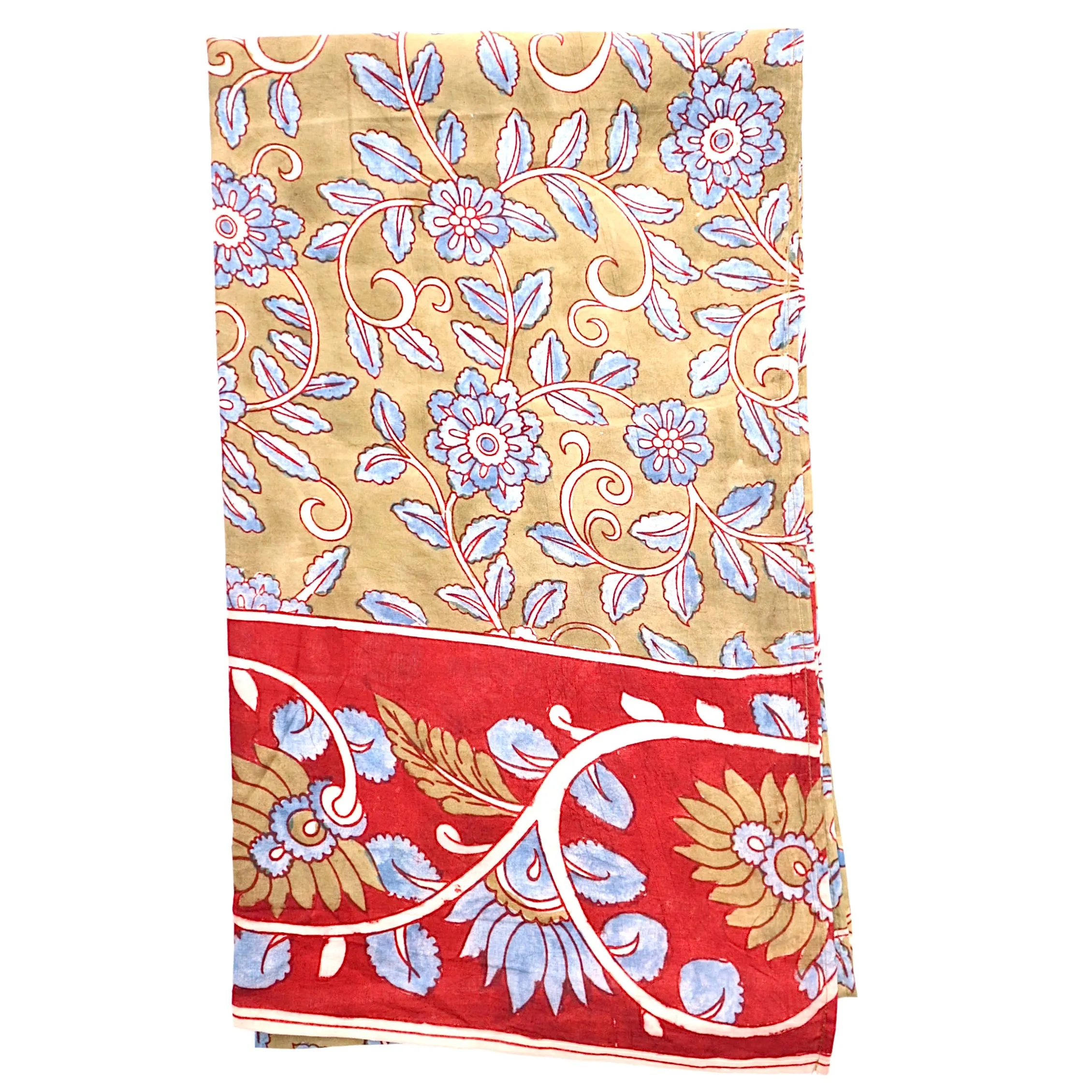 Serene Meadows – Limited Edition Hand Painted Cotton Scarf(HS0014)