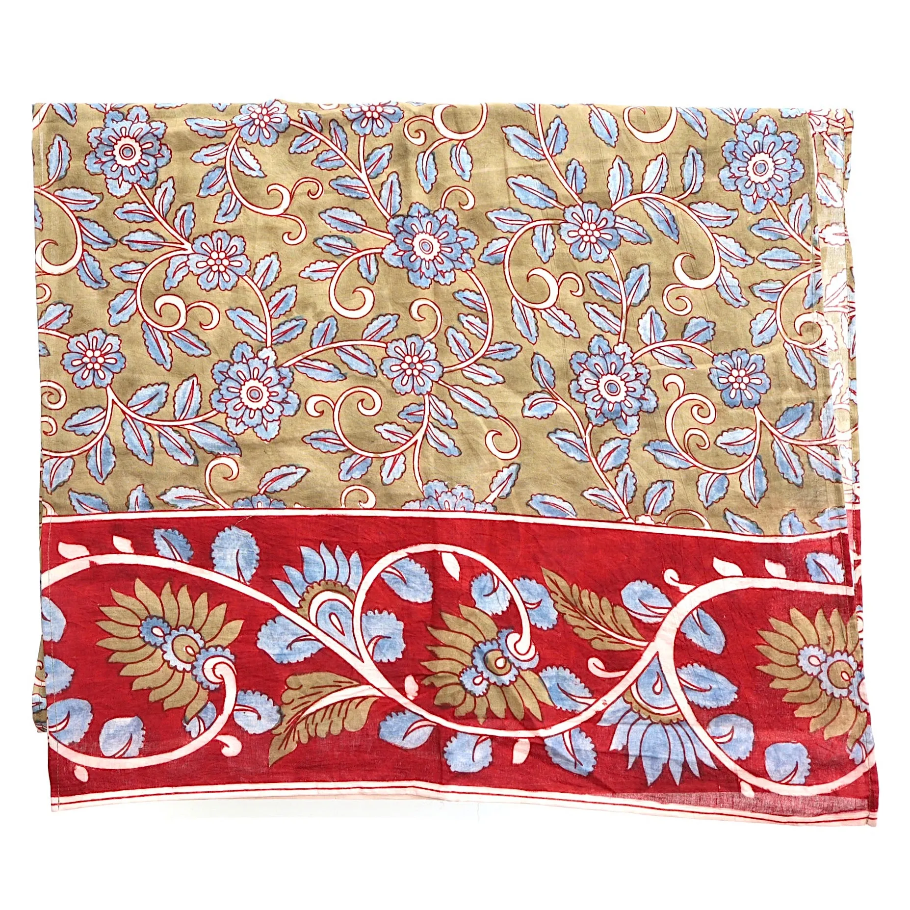 Serene Meadows – Limited Edition Hand Painted Cotton Scarf(HS0014)