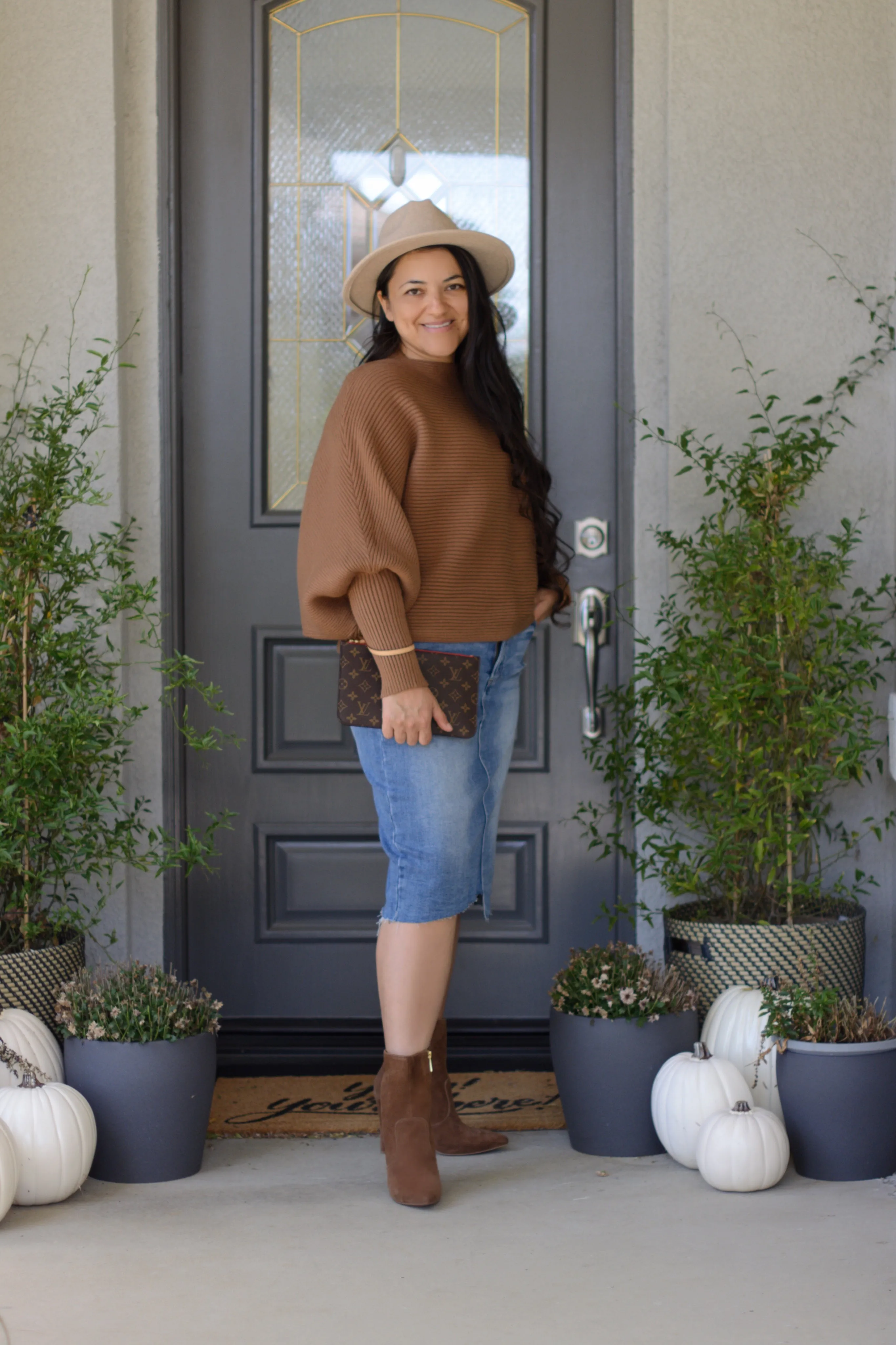 Shae Distressed Denim Skirt