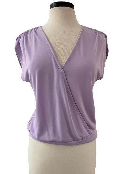 Shirred Sleeveless Top - Lilac