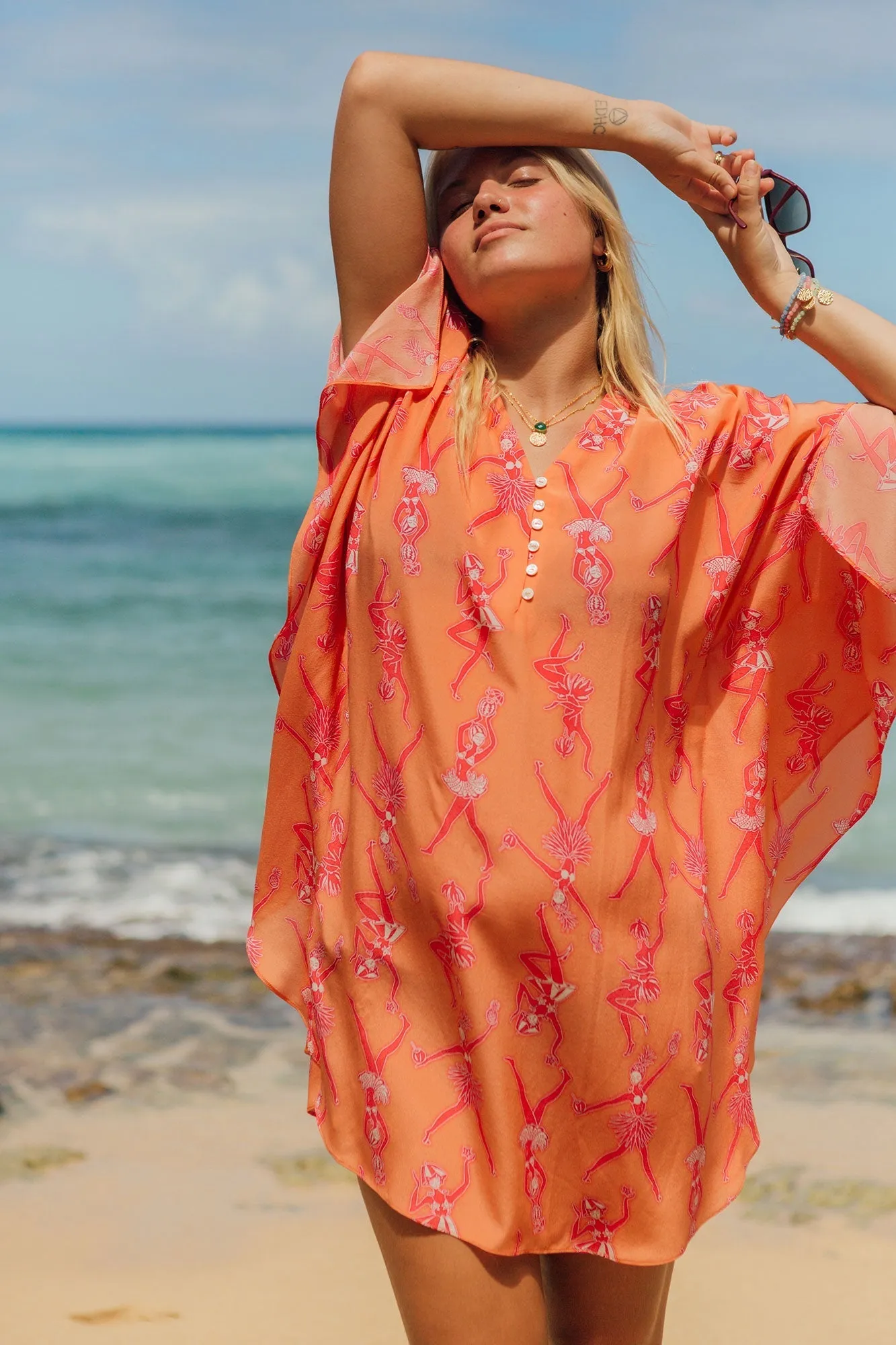 Silk Lotty Kaftan FRUIT PUNCH