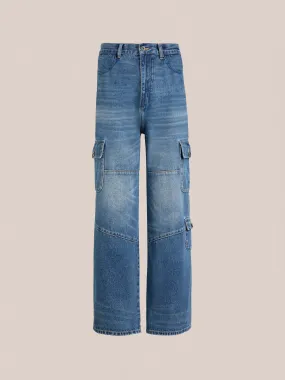 Siwa Cargo Paneled Jeans