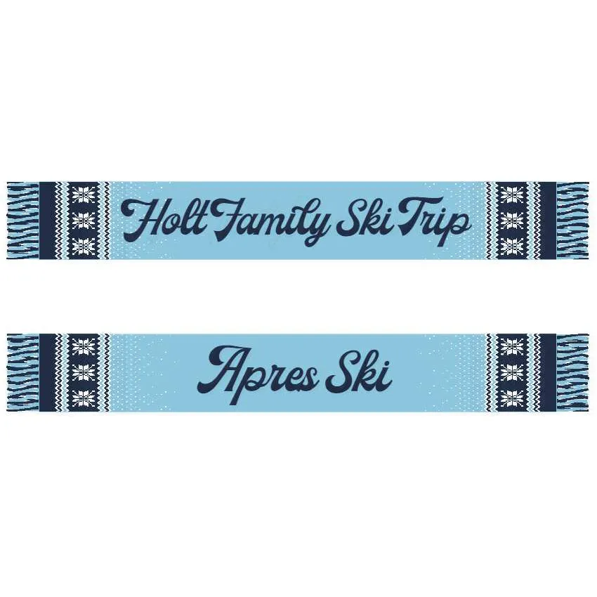 Ski Trip Custom Knit Scarf