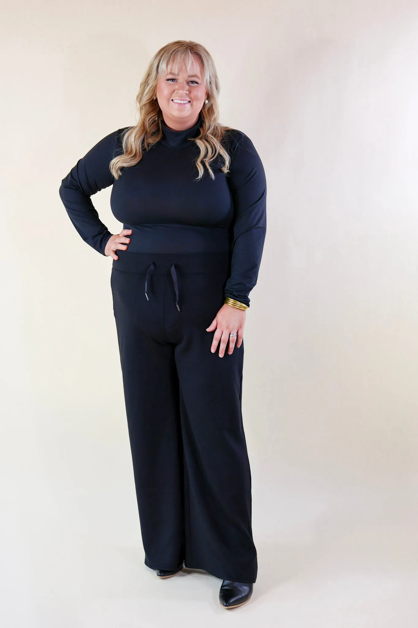 SPANX | Turtle Neck Long Sleeve Bodysuit in Black