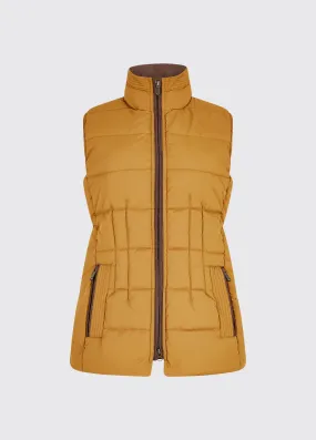 Spiddal Quilted Gilet - Amber