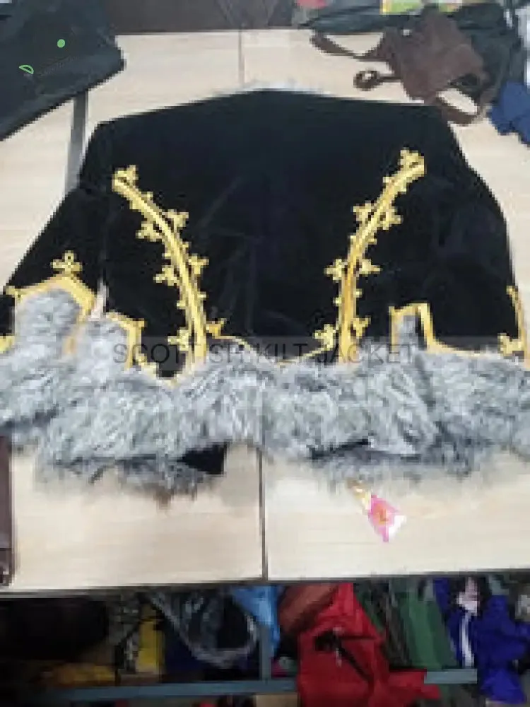 Steampunk Napoleonic Hussar Tunic with Fur and Full Braiding