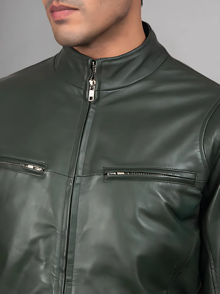 STRIVEN MENS LEATHER JACKET