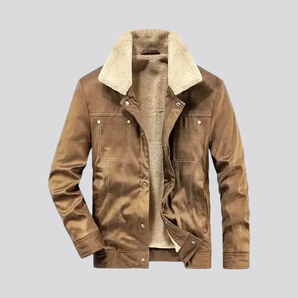 Stylish men's sherpa coat