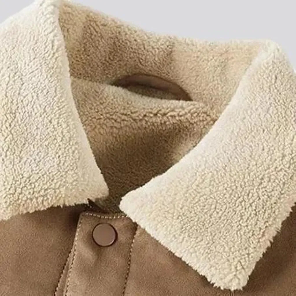 Stylish men's sherpa coat