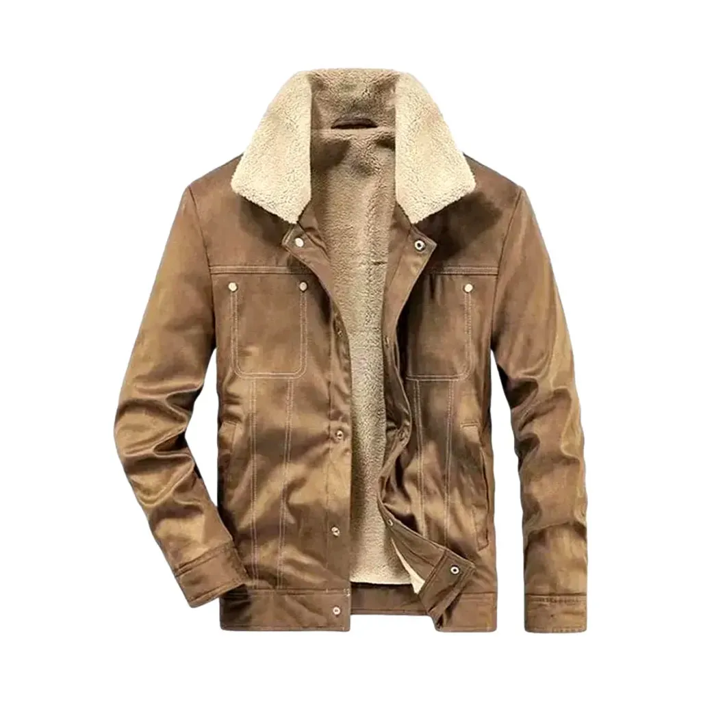 Stylish men's sherpa coat