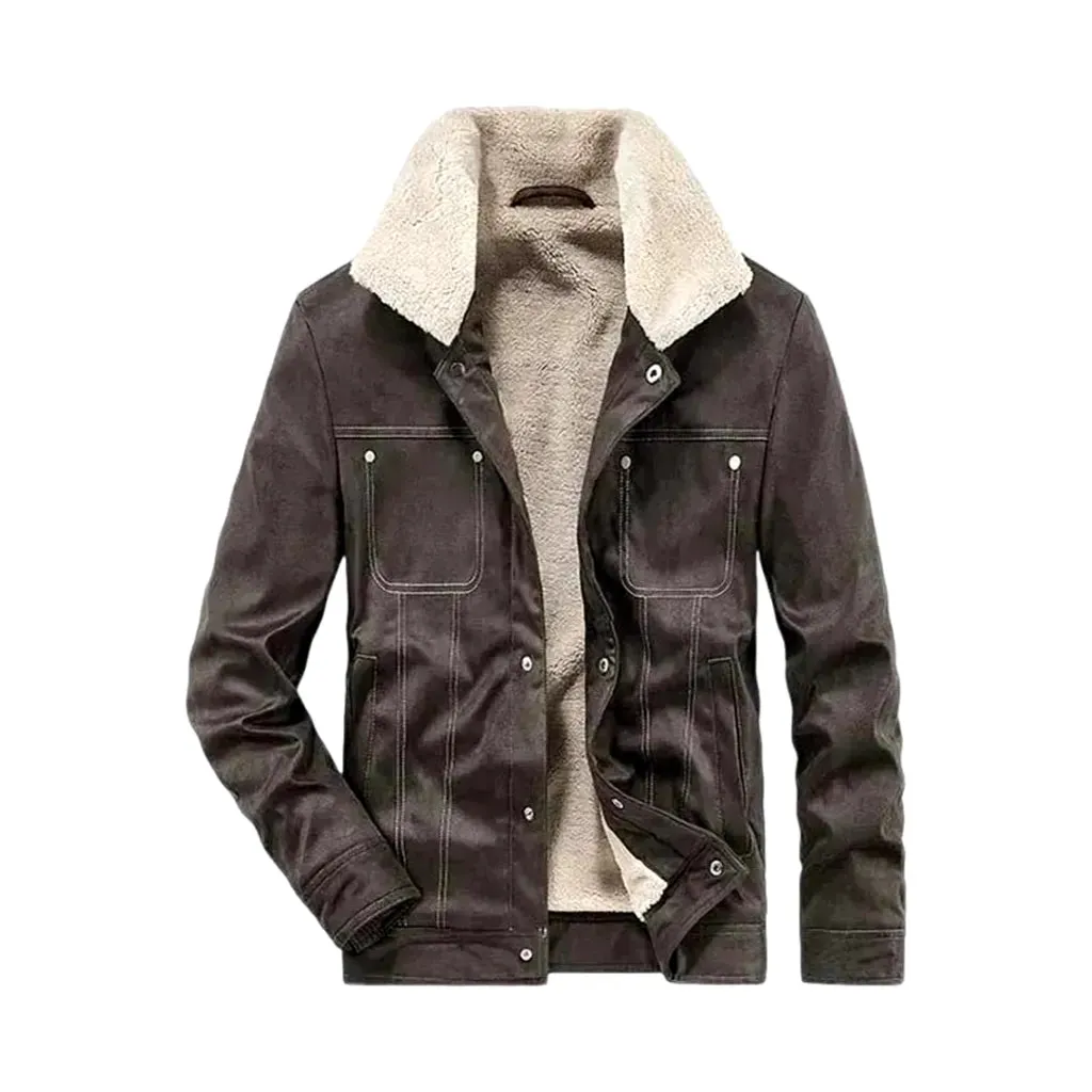 Stylish men's sherpa coat