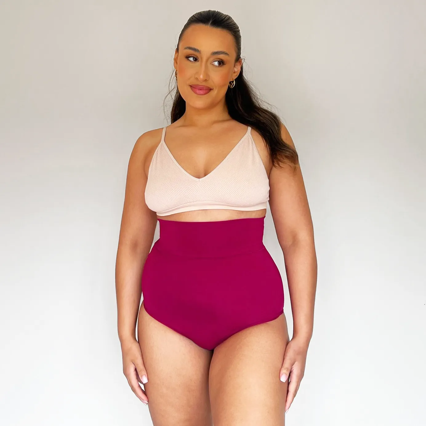 Super High Waist Panties - Raspberry Pie