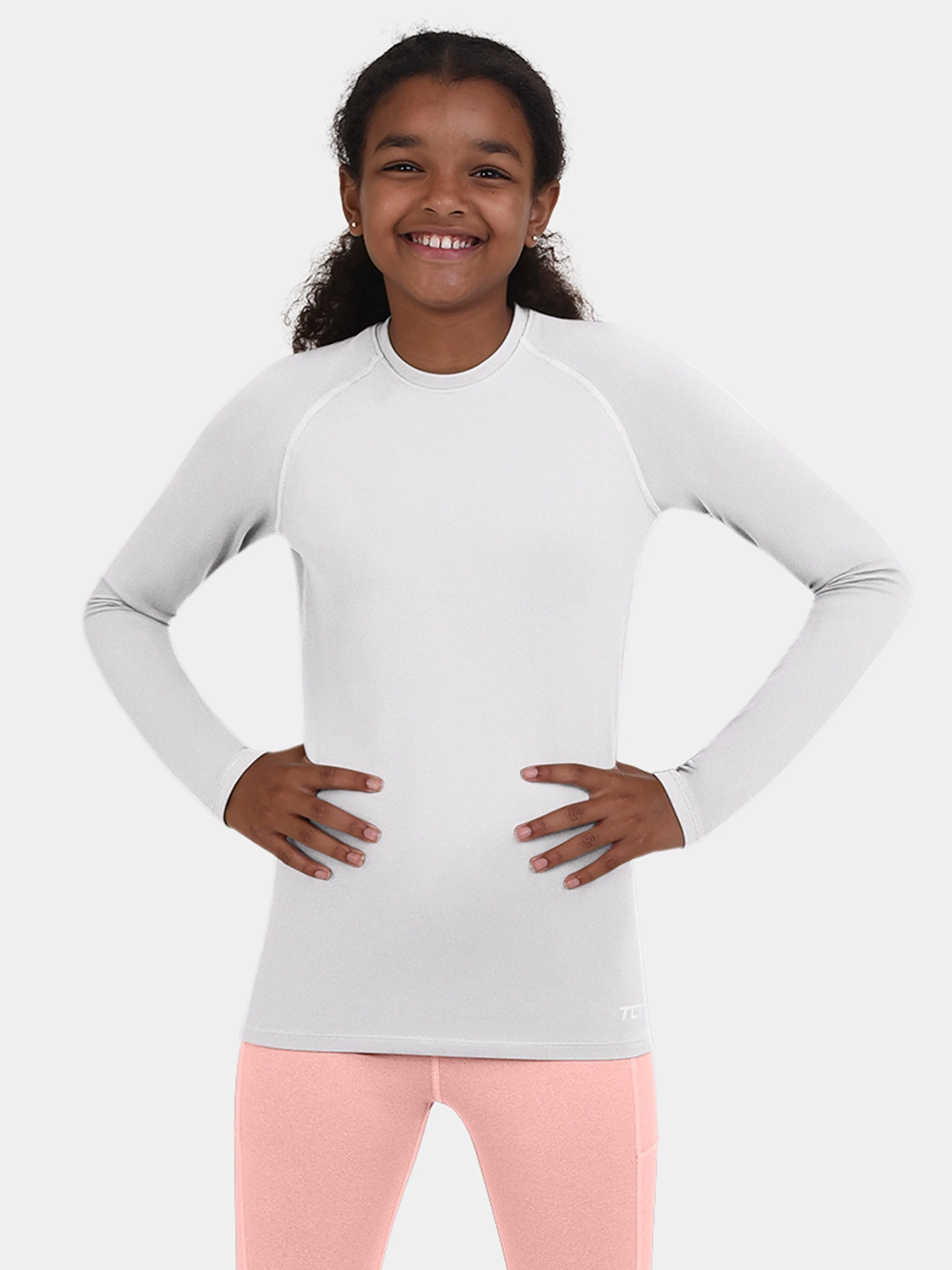 SuperThermal Compression Base Layer Top & Tights for Girls With Brushed Inner Fabric