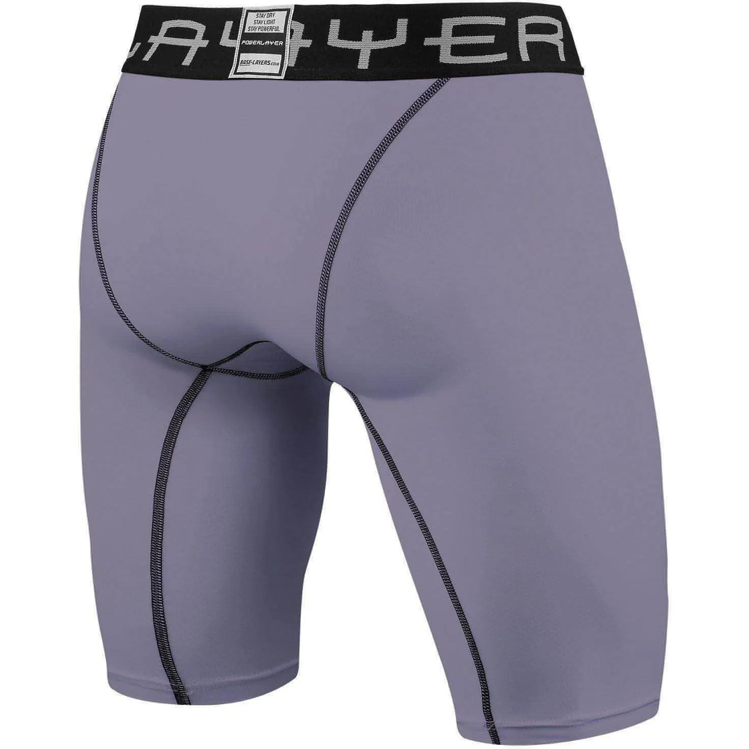 TCA PowerLayer Compression Junior Short Running Tights - Grey