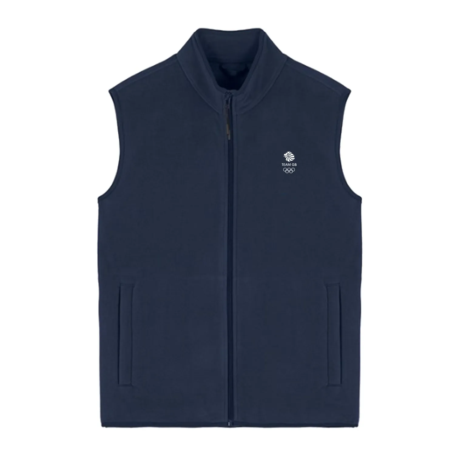 Team GB Polar Fleece Logo Gilet Navy