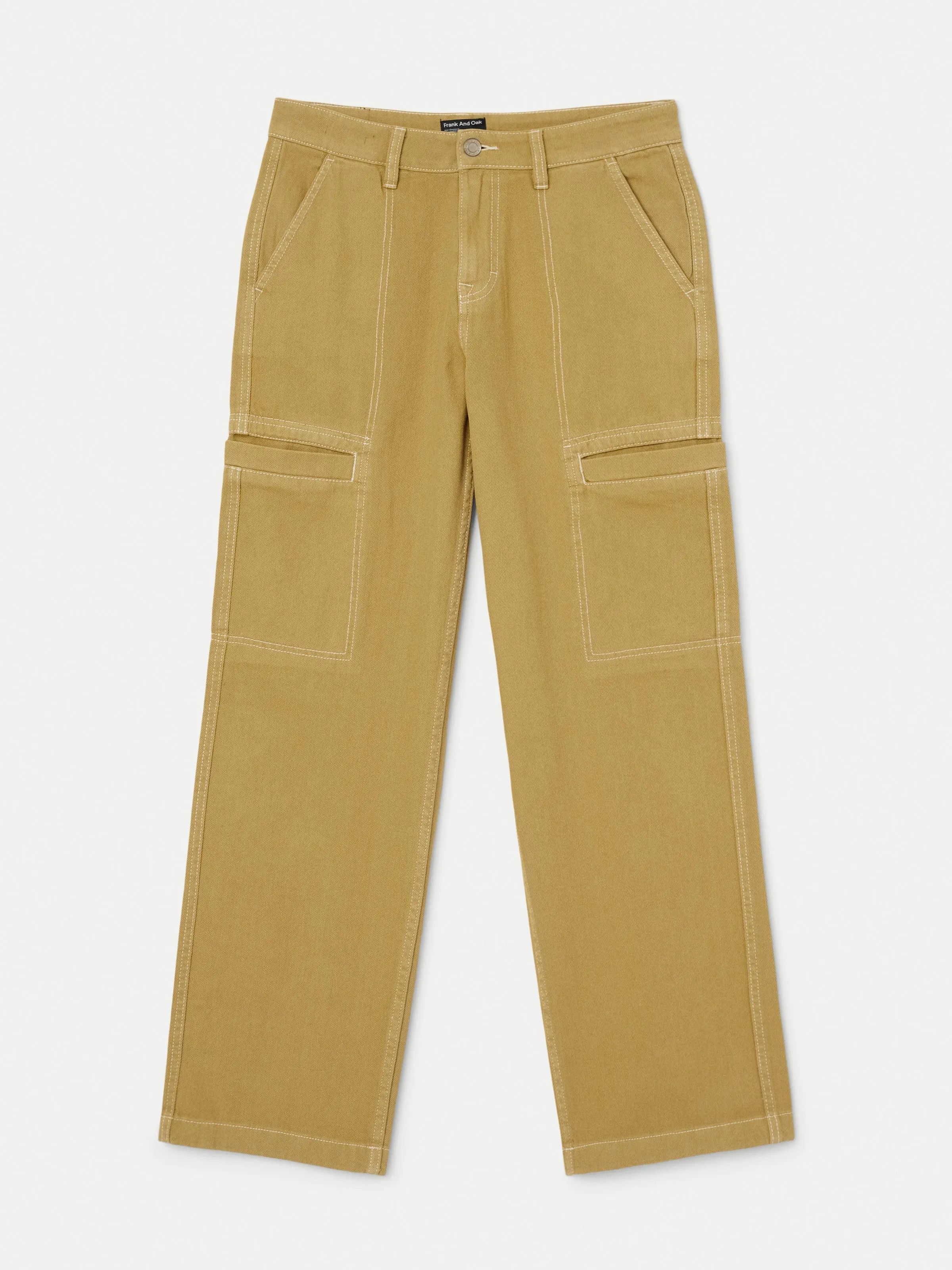 The Annie Utility Loose Pant in Golden Beige