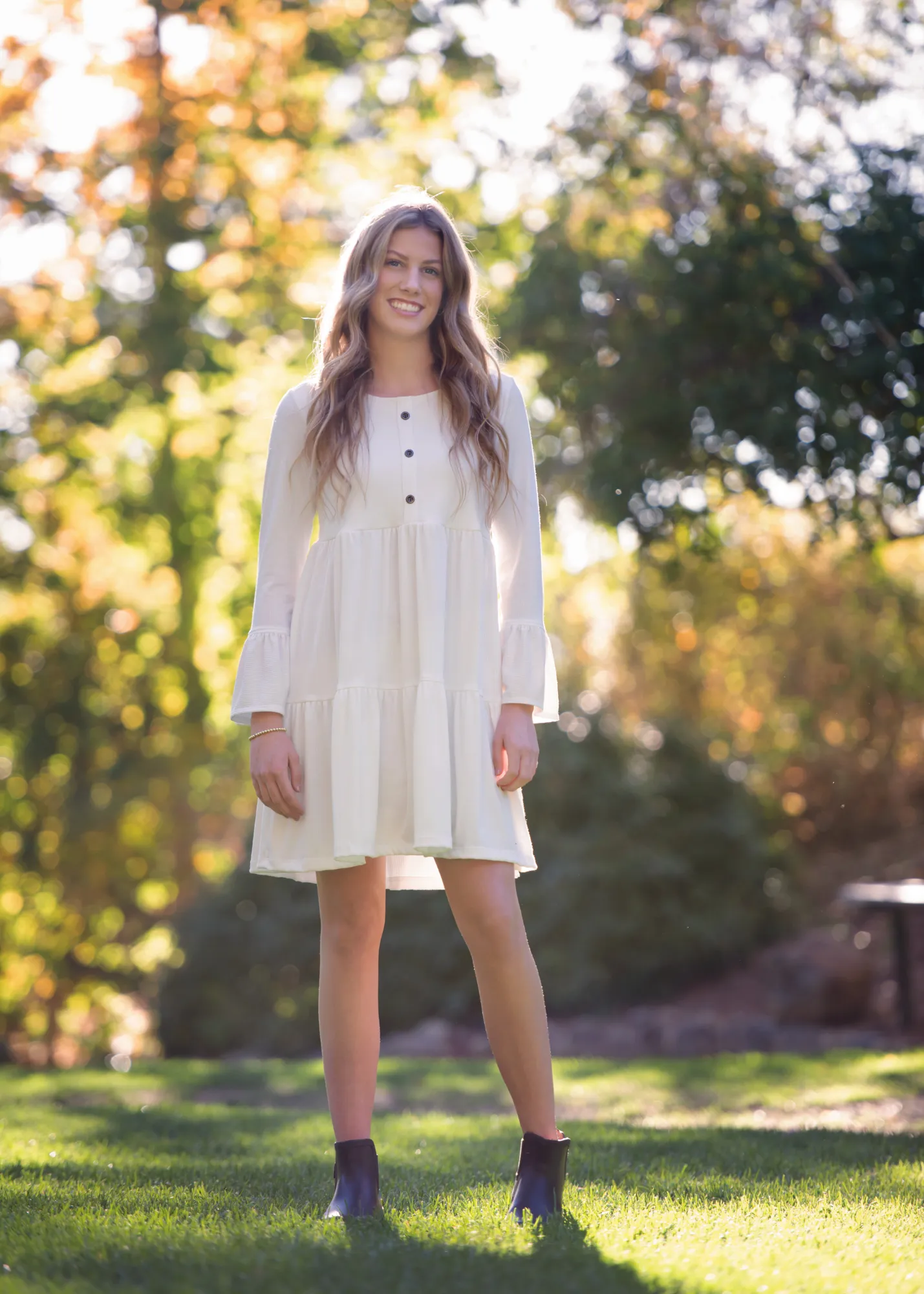 The Zoe Dress Ivory