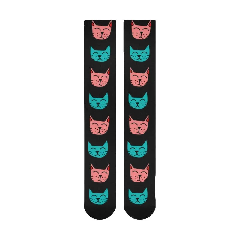 Toby Over The Calf Unisex Cat Socks Cat-themed Gift