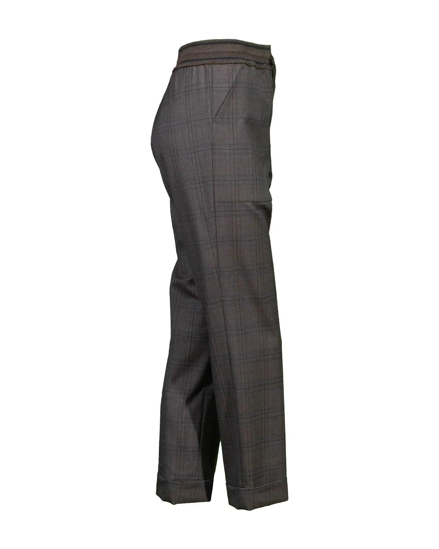 Tonet Plaid Pull On Cargo Pant