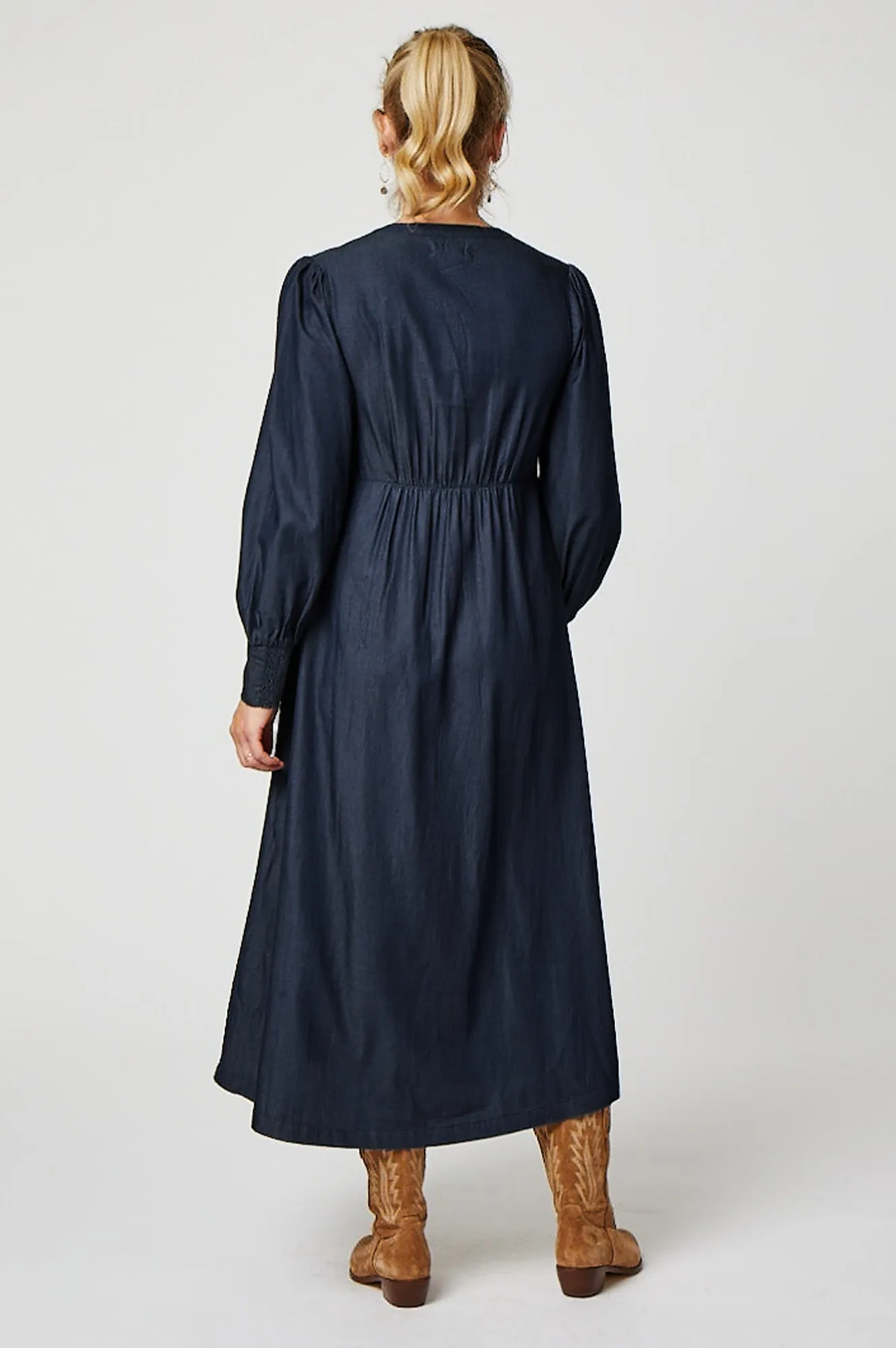 Trinity Tencel Denim Dress | Dark Wash