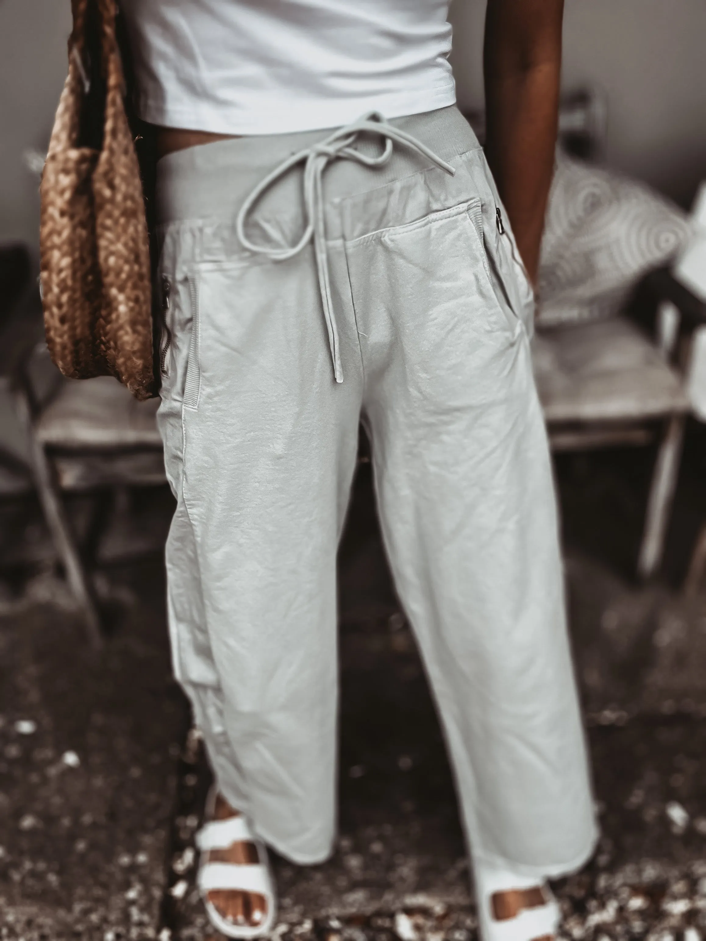 Ultimate LIGHT GREY jogger palazzo's *NEW*