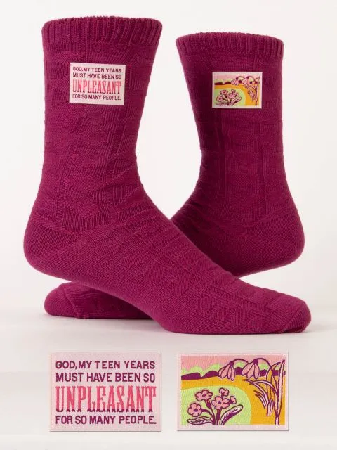 Unpleasant Teen Years Women's Tag Socks