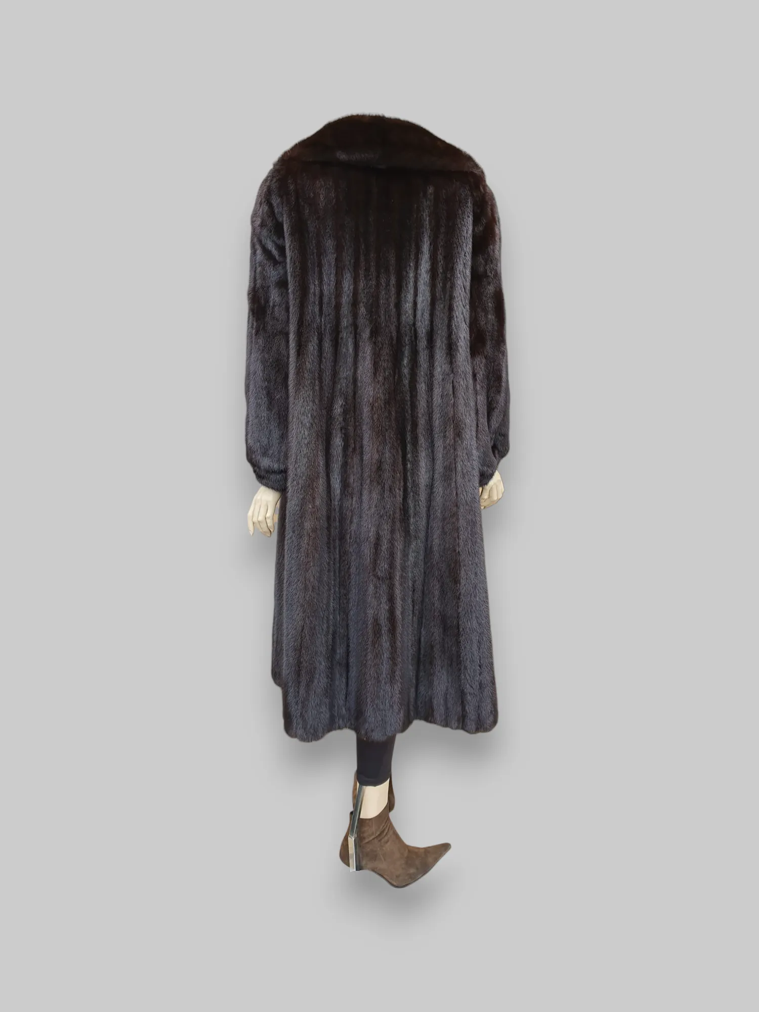 Vintage Dark Mink Coat -Medium