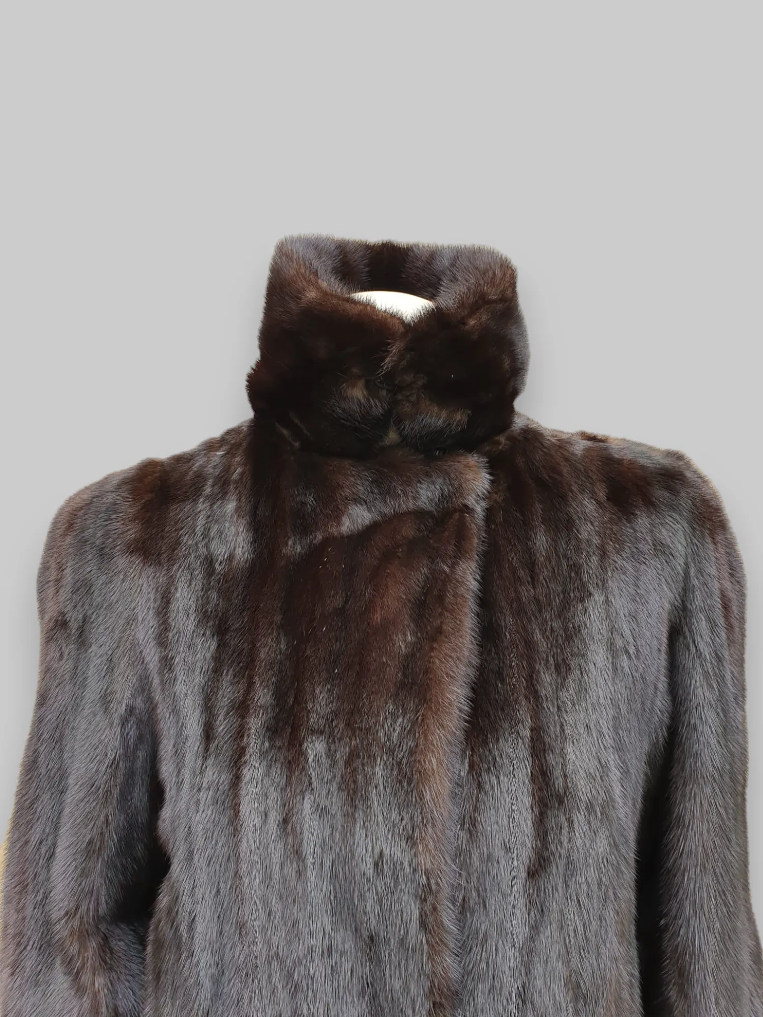 Vintage Dark Mink Coat -Medium