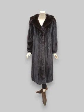 Vintage Dark Mink Coat -Medium