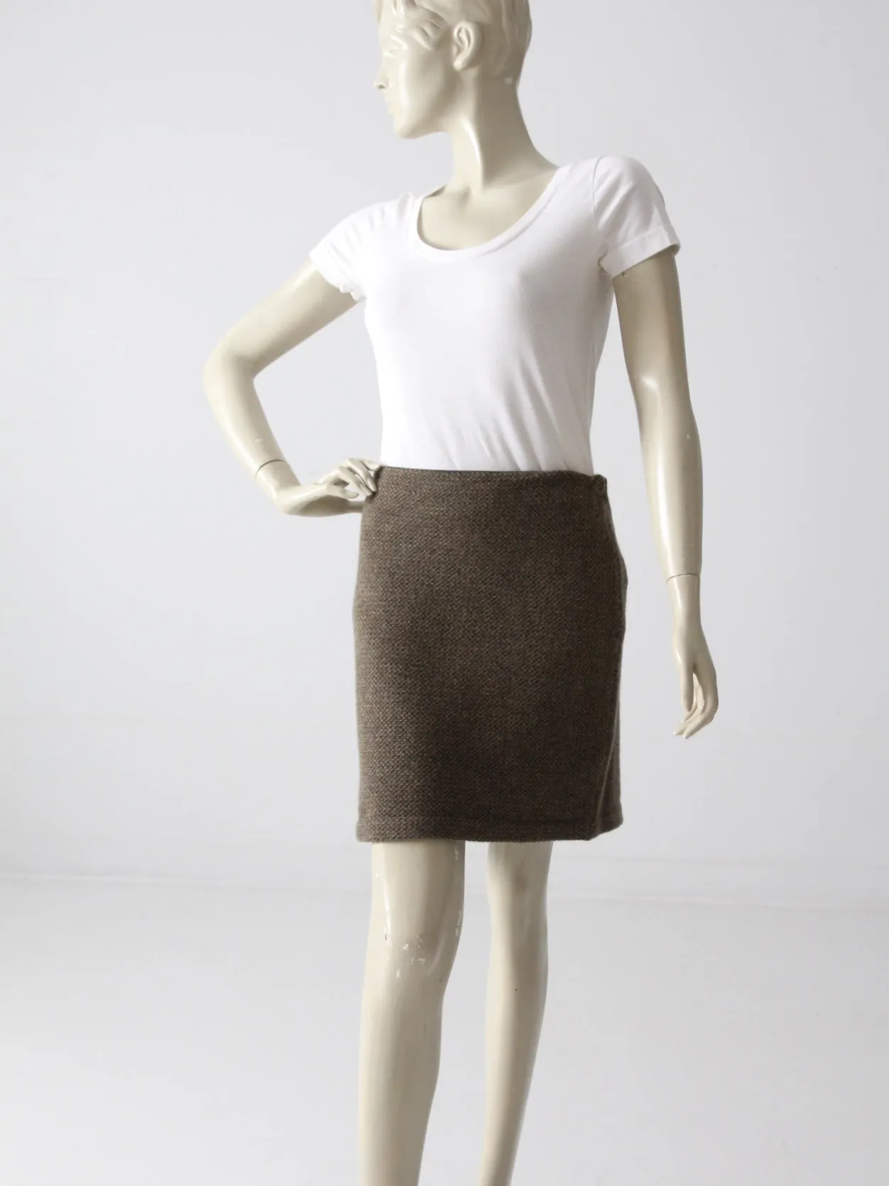 vintage Ralph Lauren tweed mini skirt