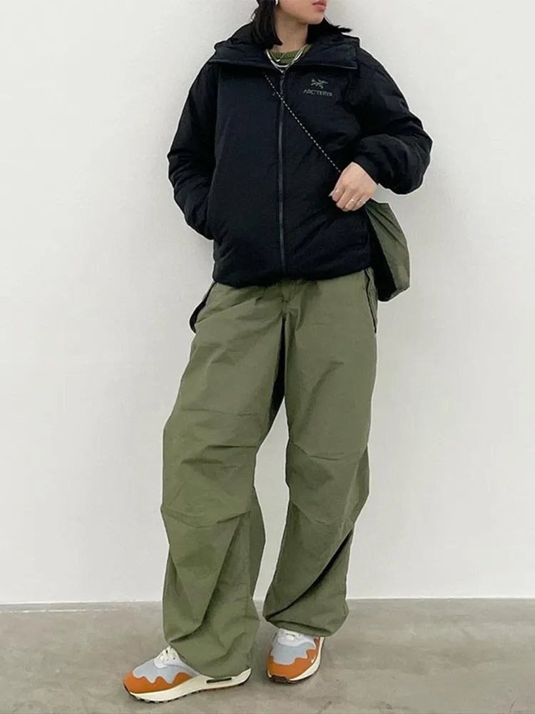 Wenkouban  2023 Casual Drawstring Y2k Pants Cargo Women Low Waist Loose Baggy Joggers Trousers Harajuku Wide Leg Sweatpants