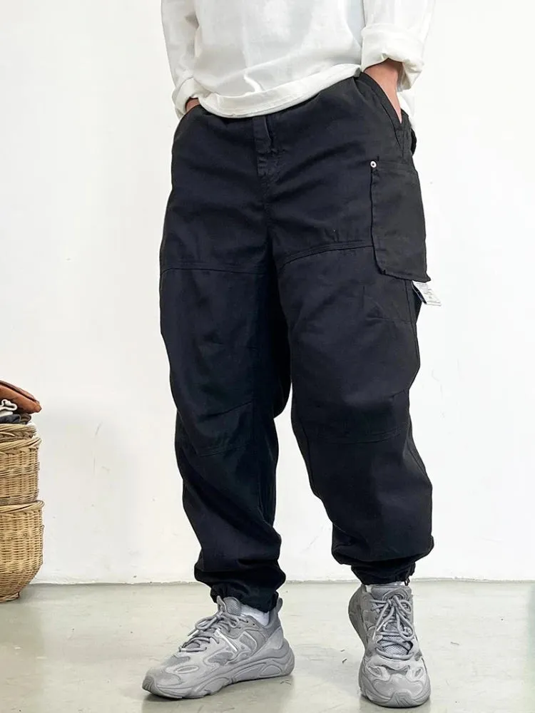 Wiaofellas  -  High Quality Cargo Pants Japanese Streetwear Baggy Pants For Men Plus Size Cotton Joggers Harajuku Fashions Casual Trousers