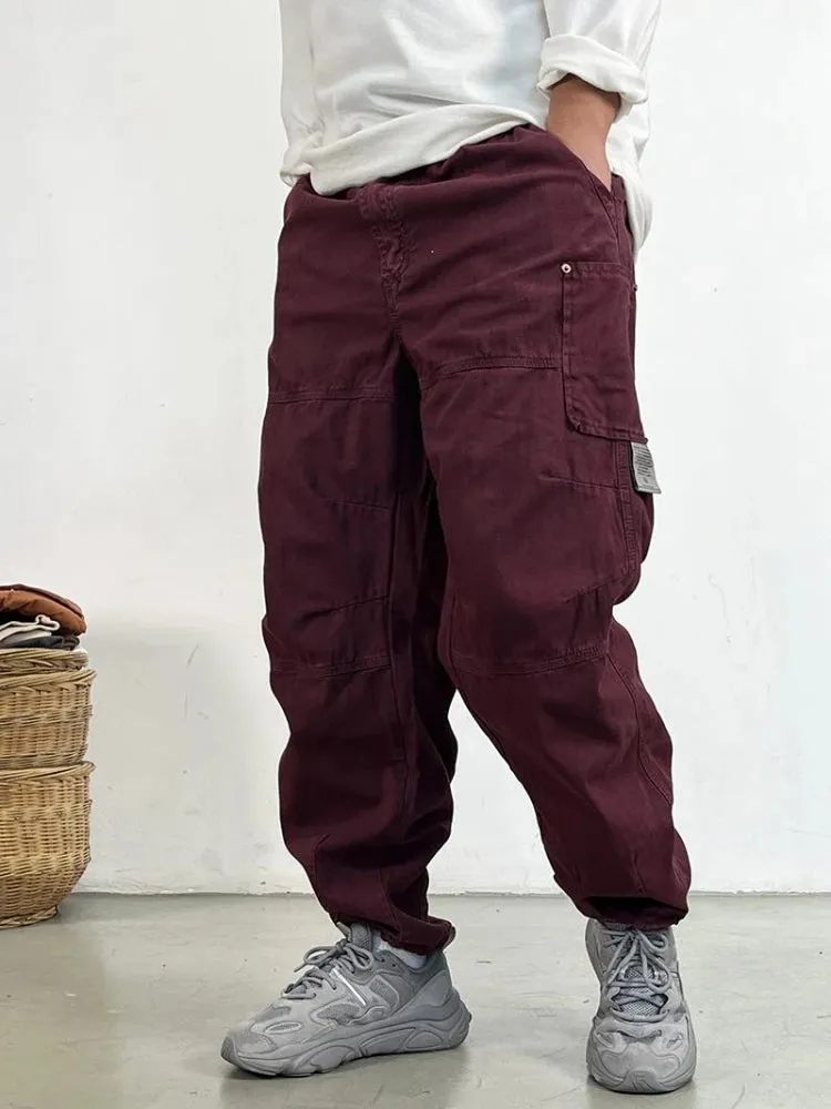 Wiaofellas  -  High Quality Cargo Pants Japanese Streetwear Baggy Pants For Men Plus Size Cotton Joggers Harajuku Fashions Casual Trousers