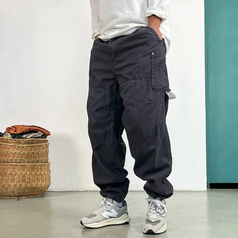 Wiaofellas  -  High Quality Cargo Pants Japanese Streetwear Baggy Pants For Men Plus Size Cotton Joggers Harajuku Fashions Casual Trousers