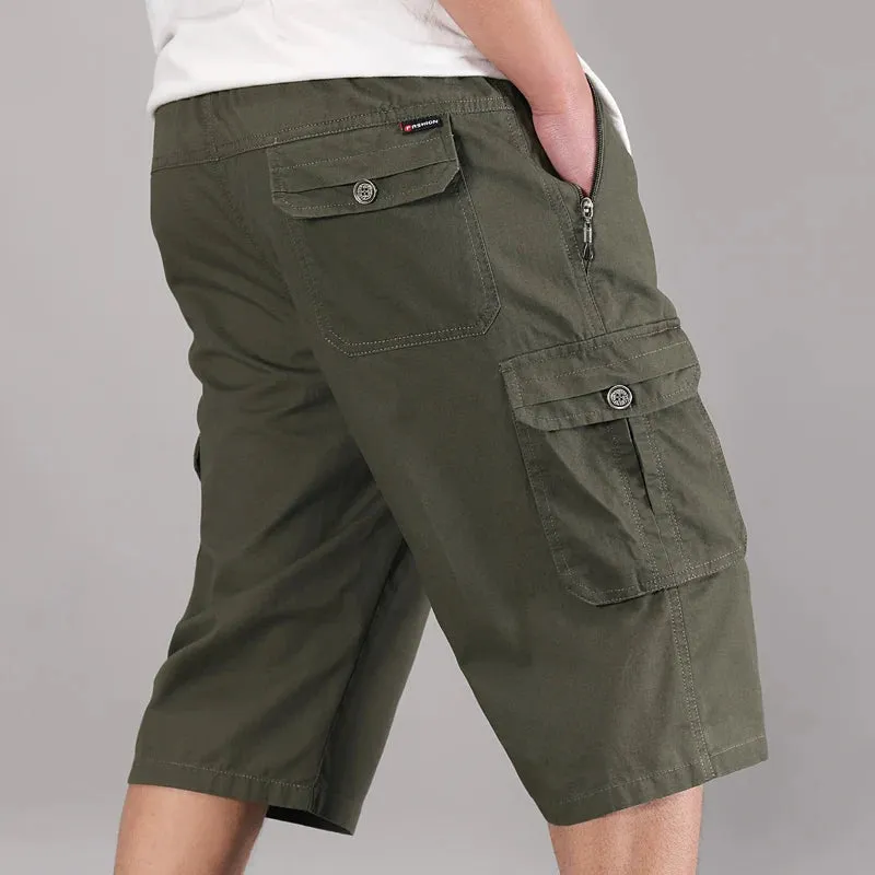 Wiaofellas  -  New Trend Summer Men Clothing Cargo Shorts Drawstring  Pants Casual Streetwear Quick-Drying  Beachwear Joggers